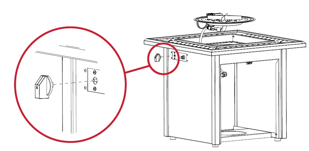 THE OUTDOOR GREATROOM COMPANY VGHN-GR-K Vaughn Fire Table fig 6