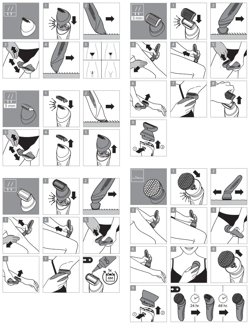 PHILIPS BRE700 Wet and Dry Epilator - fig 4