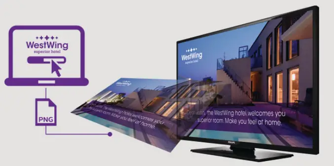 PHILIPS 40HFL2819D Professional LED TV - Welcome Page