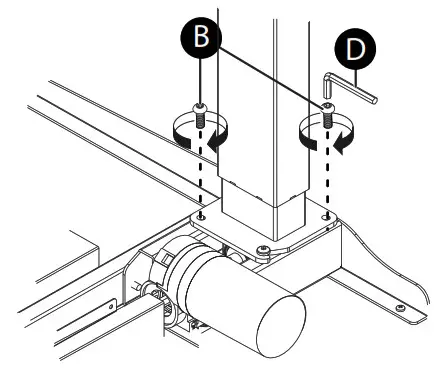 INSIGNIA Standing Desk - 4 × 4 Allen key