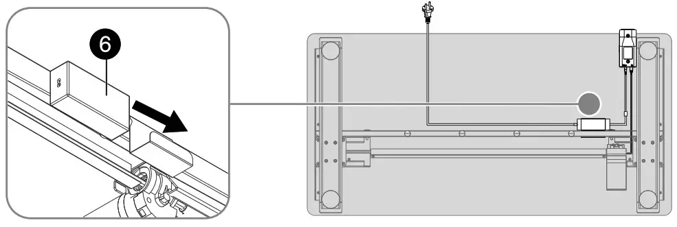 INSIGNIA Standing Desk - female connector