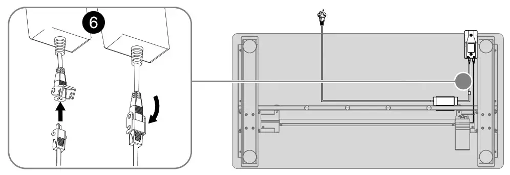 INSIGNIA Standing Desk - lock them together