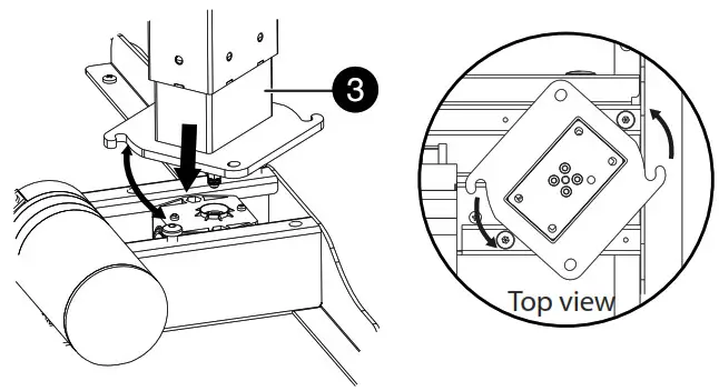 INSIGNIA Standing Desk - toward the motor.