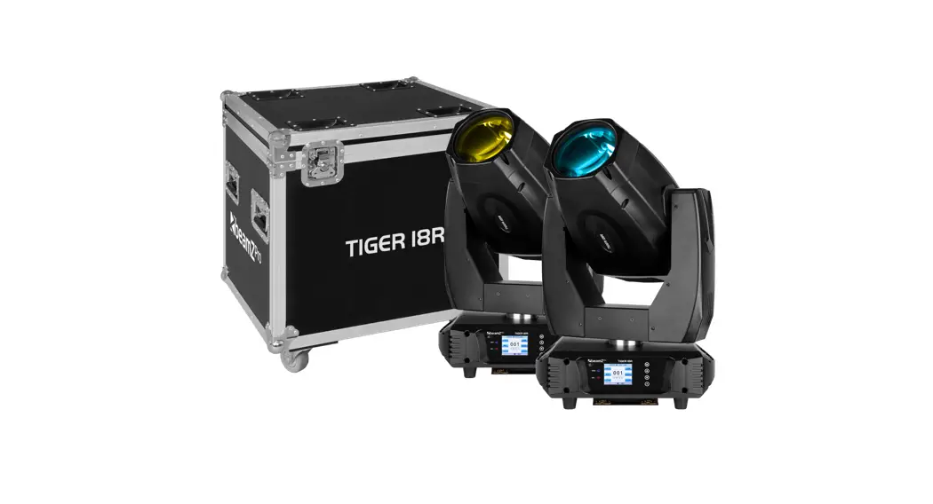 Beamz 150.395 Tiger 18r Mkii Moving Head 2pcs In Flightcase User Manual