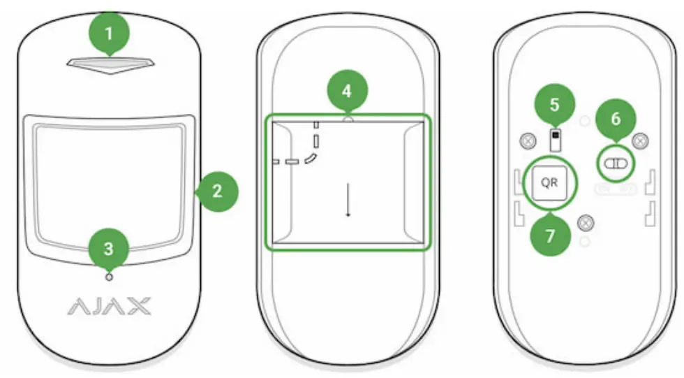 AJAX CombiProtect Wireless Motion Detector Device - fig