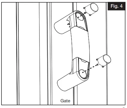 Barrette EZ GRIP Gate Handle - Align screw