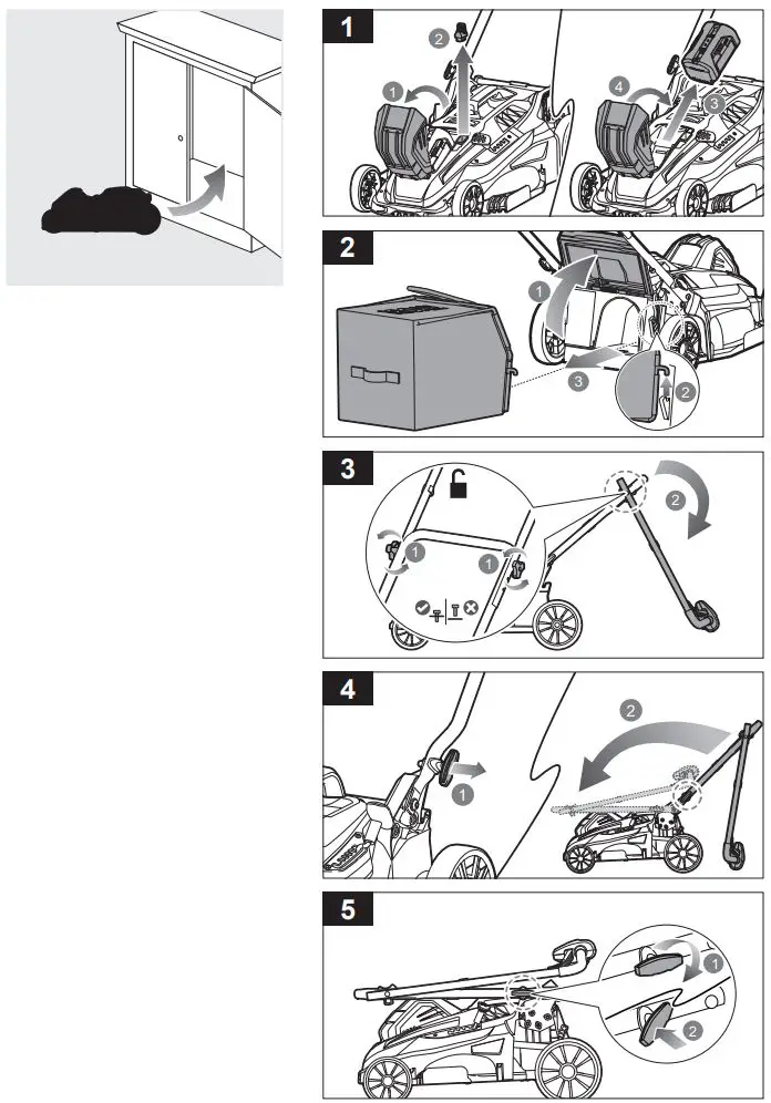 RYOBI RLM36X46HPG Battery Lawn Mower Instruction Manual - Fig 10