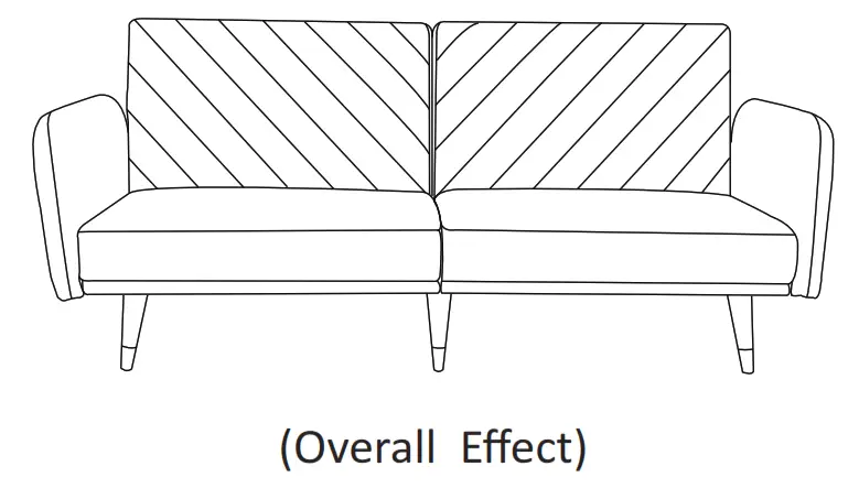 POVISON SF010ADG 76 Inch Pink Cotton Velvet Sofa Bed 2 Seater - fig4
