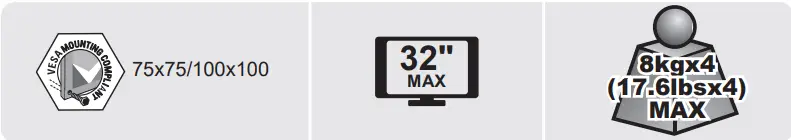 TRIPP LITE DDR1327SQFC 1 Quad Flat Screen Flex Arm Desk Clamp - Icon