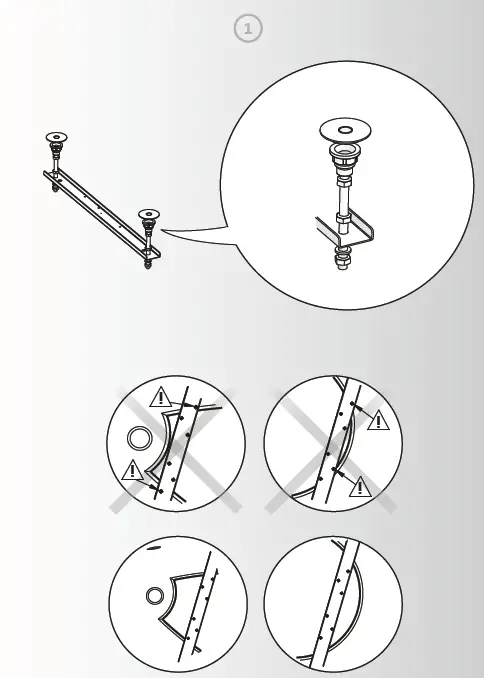 cersanit Kaliope 153x100 R Asymmetric Angular Acrylic Bathtub 2