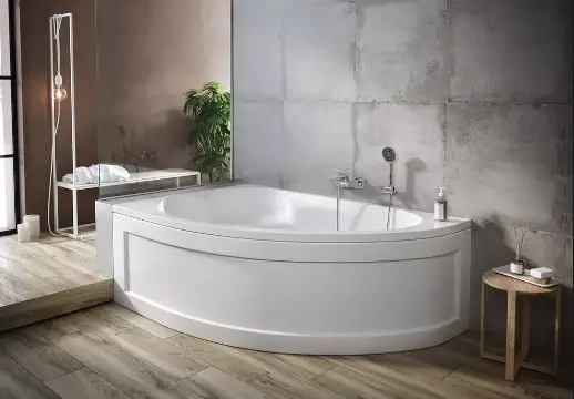 Cersanit Kaliope 153x100 R Asymmetric Angular Acrylic Bathtub Instruction Manual