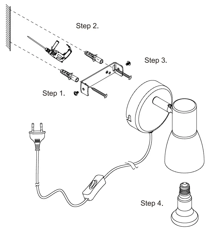 NOVA LIFE MIKE Interior Wall Lamp fig 1