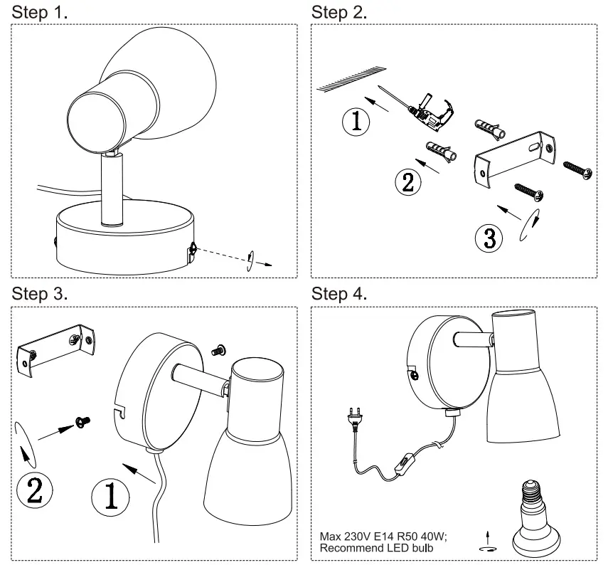 NOVA LIFE MIKE Interior Wall Lamp fig 2