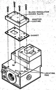 Removing adapter casting. from standard capacity valve body.