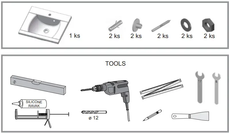 RAVAK UMYVADLO Classic 600 700 800 L R 2