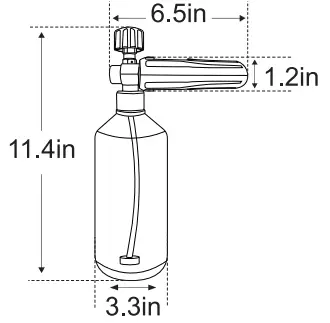 AstroAI Electroplating Foam Cannon - Fig1