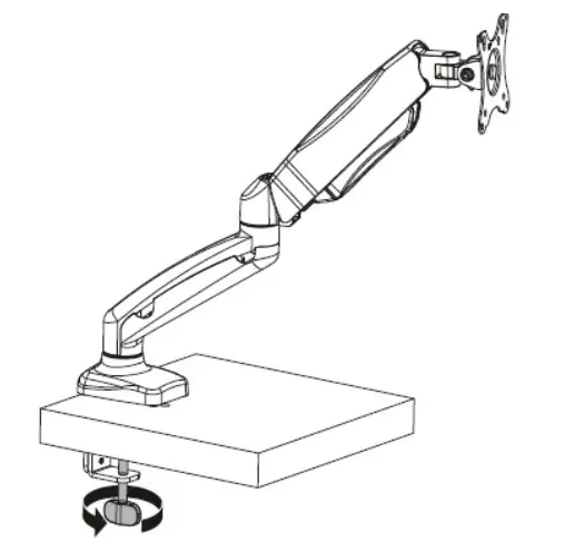 LINDY 40705-6 Single-Dual Display Gas-Spring Desktop Mount - Figure 3