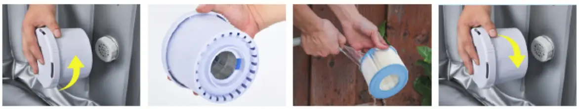 TOYS Silver Classic Spa Inflatable Hot Tub Maintenance