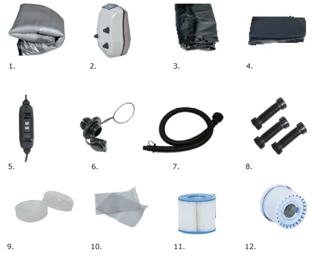 TOYS Silver Classic Spa Inflatable Hot Part reference