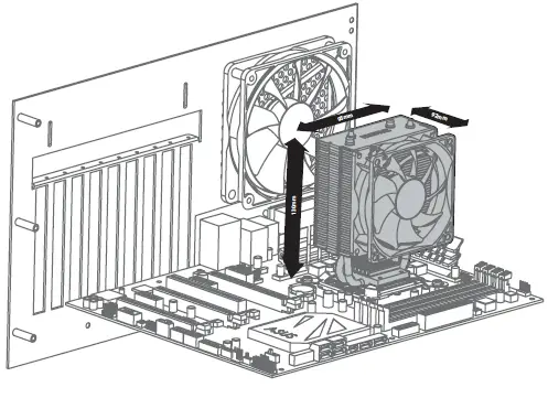 ZALMAN-CNPS4X-CPU-Cooler,-RGB-LED-Fans,-2-Heatpipes,-92mm-Fan-2000RPM-fig-3
