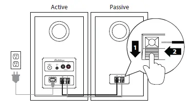 Electrohome EB30 McKinley 2.0 Stereo Powered Bookshelf Speakers-4