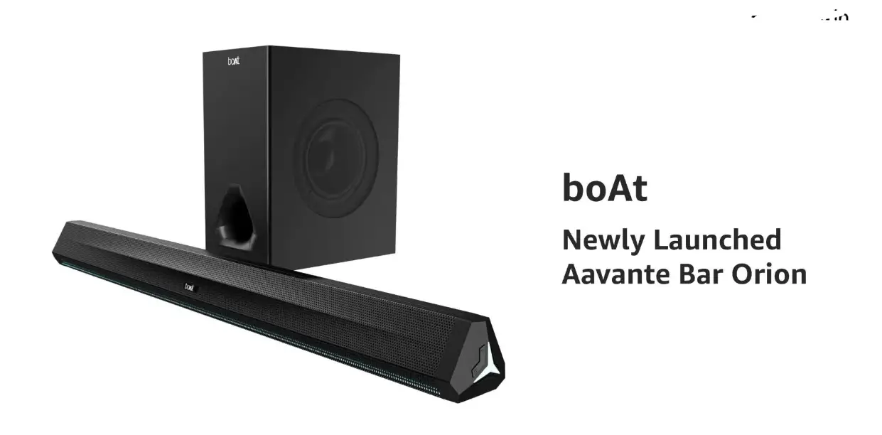 Boat Aavante Orion Bluetooth Soundbar With 2.1 Channel, Wired Subwoofer User Manual