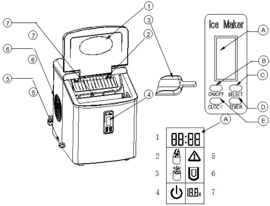 HKoenig kb15 ice cube maker - Overview