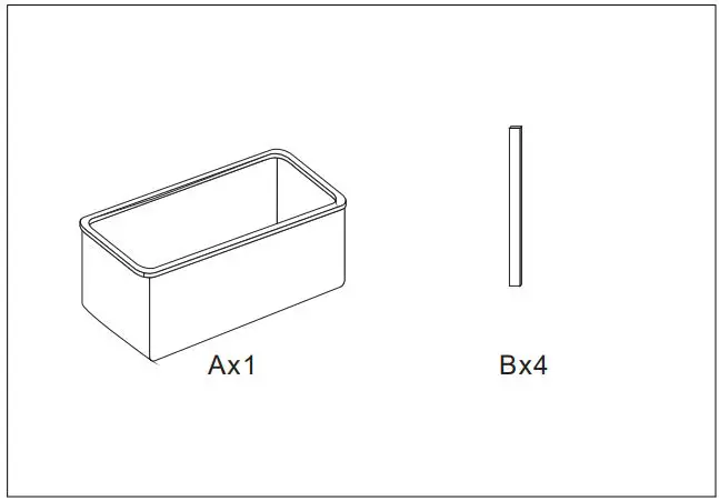welltime 38x26x17 cm Storage Basket-FIG2
