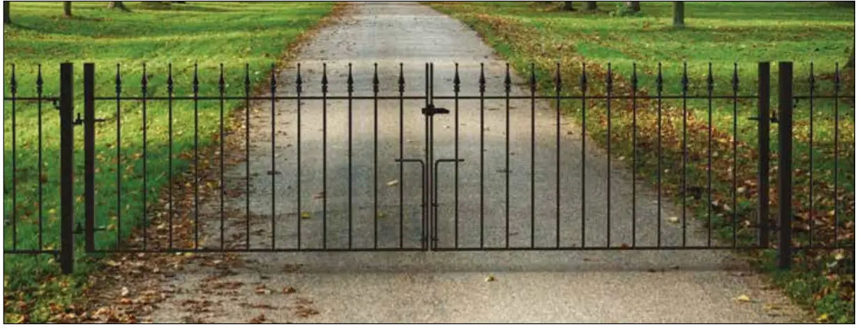 FORTITUDE Ready to Install Steel Railings - DOUBLE GATES