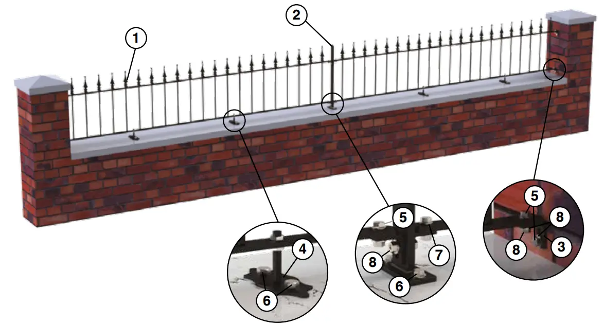 FORTITUDE Ready to Install Steel Railings - WALL TOP RAILINGS