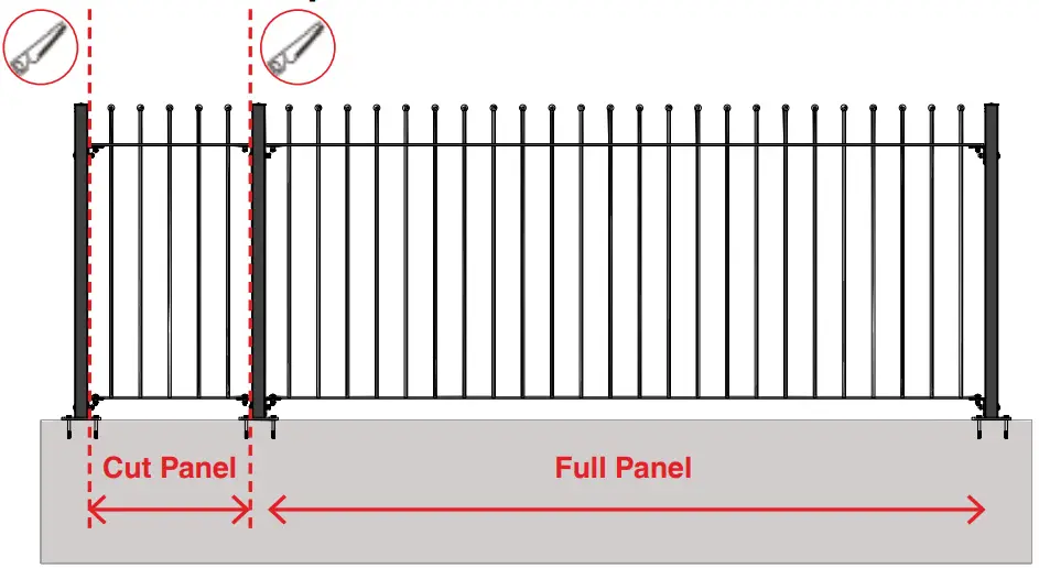 FORTITUDE Ready to Install Steel Railings - cut short