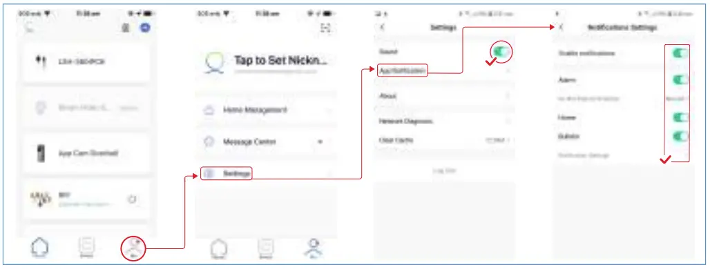 Recommended App setting