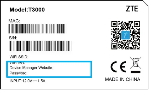 ZTE T3000 AX3000 Pro WiFi 6 Router A05