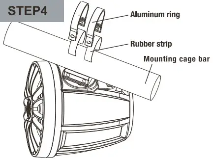 ROCKVILLE UT525B Marine UTV-ATV ROll Bar Step4