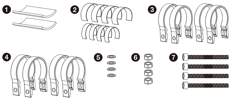 ROCKVILLE UT525B Marine UTV-ATV ROll Bar -parts