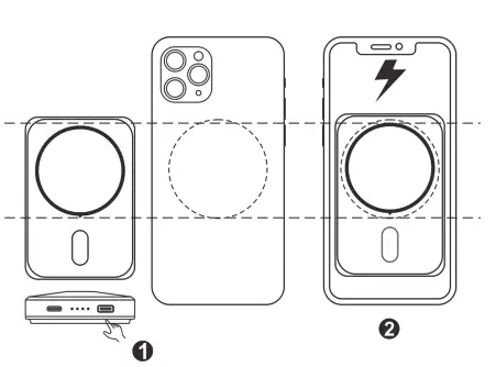 Shenzhen Mengzheng Technology M1 Magnetic Wireless Power Bank - Fig 3