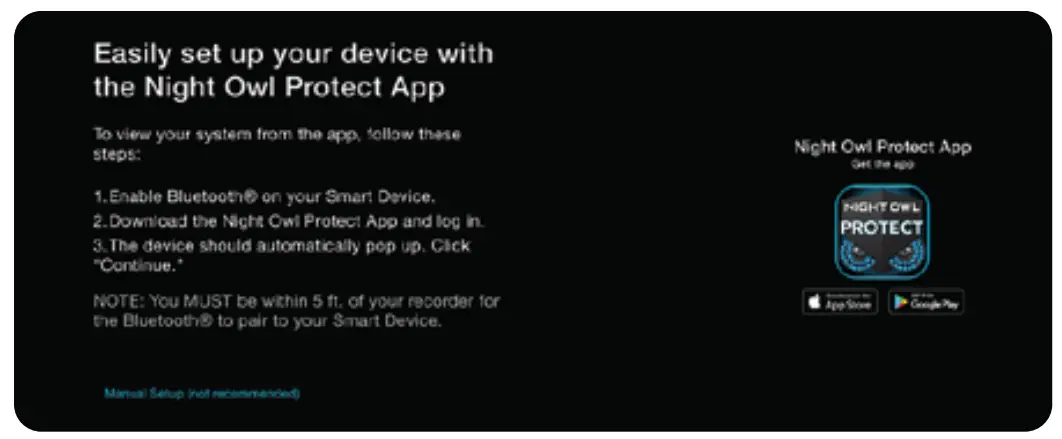 Manual Setup (TV / Monitor)