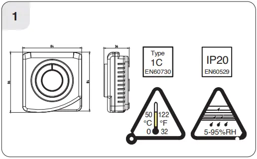 EPH CONTROLS CMF Room Frost Thermostat 1
