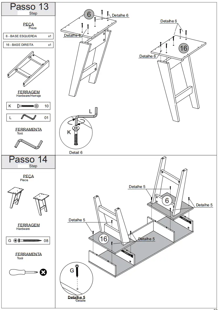 Rodler RD612 Escritorio Niza Coffee Desk - fig 10