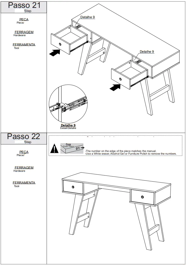 Rodler RD612 Escritorio Niza Coffee Desk - fig 14