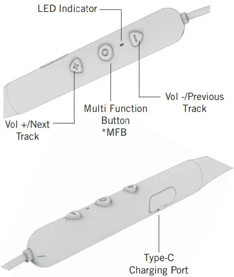 NAUTICA NTNB01 Bluetooth Stereo Earphones - Figure 1