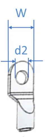 Dimensions of terminal