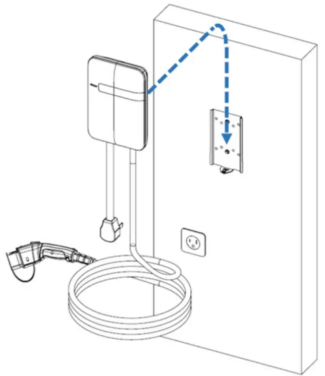 Charge point and mounting bracket