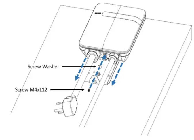 Screw locking position