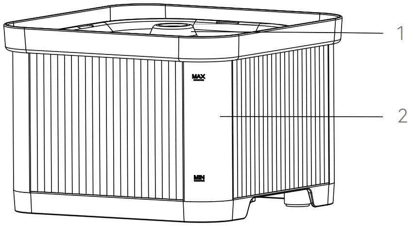 Huizhou Dudu Pet Products DU3L WCS Pet Water Fountain - Front View