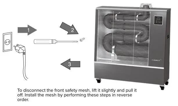 Airrex Infrared Heater AH-200-300-800 - CLEANING SURFACES