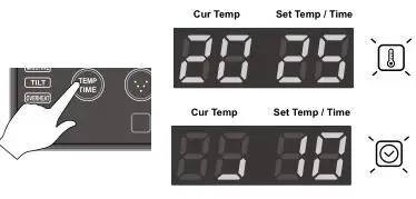 Airrex Infrared Heater AH-200-300-800 - SELECT THE OPERATING MODE