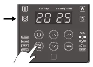 Airrex Infrared Heater AH-200-300-800 - SELECT TIMER OPERATION