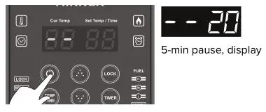 Airrex Infrared Heater AH-200-300-800 - The operating time can be set between 10 and 55 minutes