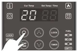 Airrex Infrared Heater AH-200-300-800 - When you press the power button to switch off